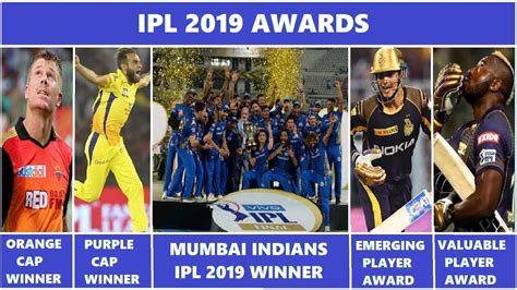 Top 10 Ipl 2019 Awards Ipl 2019 Awards List Mumbai Indians Rocks