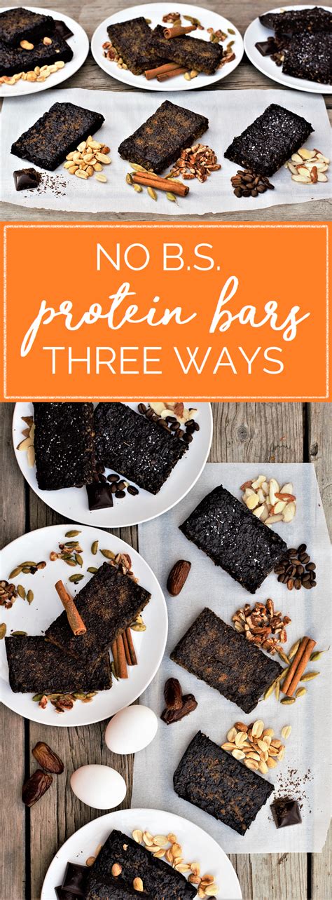 No Bs Protein Bars Three Ways Mountain Cravings Recipe