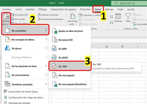 Convertir Tablas PDF Excel sin programas ni páginas Web