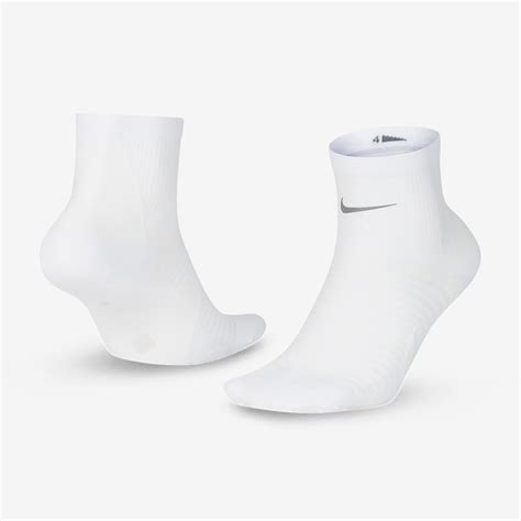 Nike Spark Lightweight Ankle Socks White Reflective Running Socks