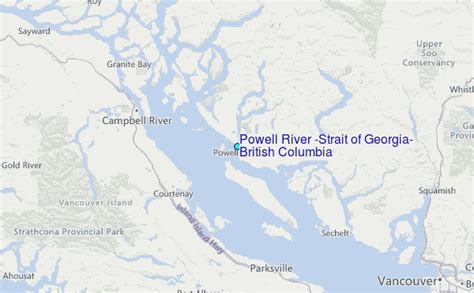 Powell River Strait Of Georgia British Columbia Tide Station