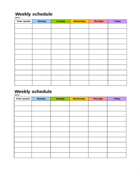 Timetable Templates Free Download Printable Word Searches