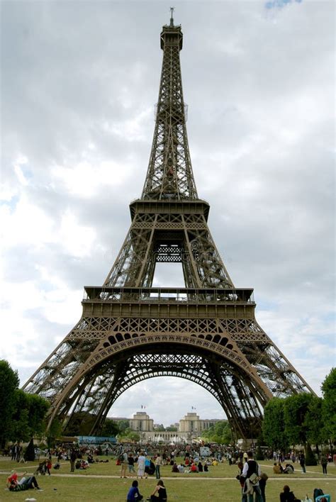 At The Foot Of The Eiffel Tower Is Park Stock Photo Image Of Monument