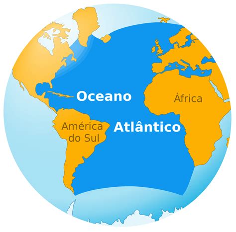Oceano Que Banha O Brasil Mapa