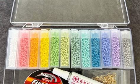 Bead Weaving Kit Pastel Rainbow Capital City Beads