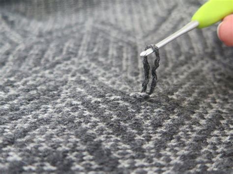How To Fix A Snagged Sweater Diy Clothing Damaged Clothes Mending