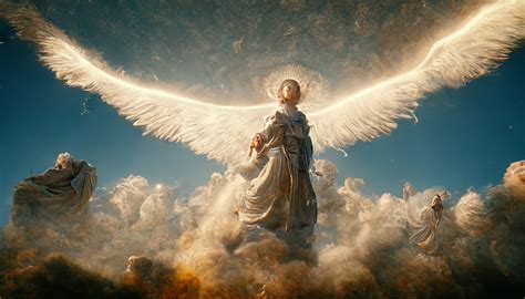 Angel Ascending Into The Heavens Midjourney Aiart