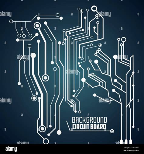 Circuit Board Design Technology And Electronic Concept Stock Vector