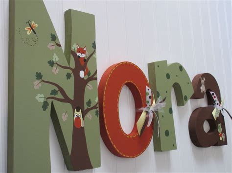 Custom Hand Painted Letters Nursery Wall By Beautifulbabyofmine 6800