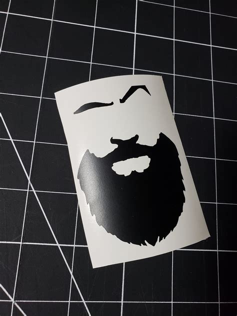 The Beard Vinyl Decalvinyl Stickervinyl Wall Decalcar Decal Etsy