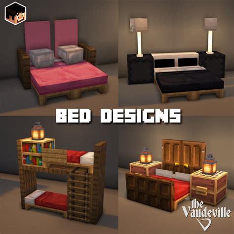 Minecraft Bed Designs 12021201120119211911191181171