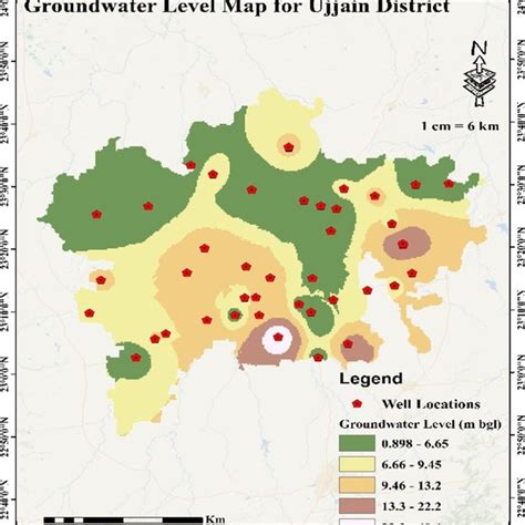 Groundwater Level Map For Ujjain District 2020 Download Scientific