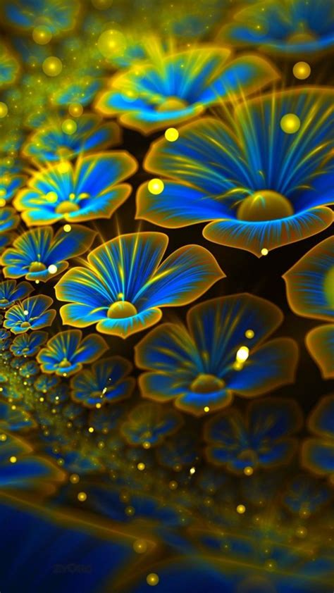 Wallpaper Abstract Flowers 4k 5k Android Wallpaper