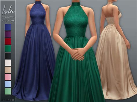 Desires Cc Finds Sifixcc Isla Gown Download Tsr Base Game