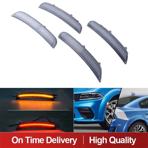 Smoked Clear Lens Amber Led Front Fender Side Marker Repeater Lights