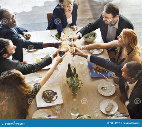 Meal Food Party Celebrate Cafe Restaurant Event Concept Stock Image