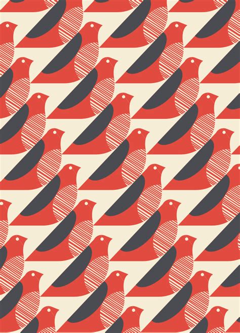 Orla Kiely Birds Repetition Art Principles Of Design Pattern Design