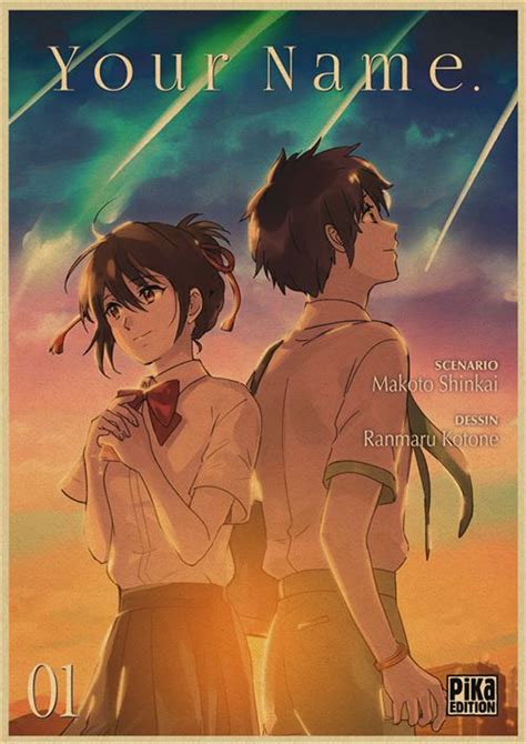 Poster Your Name Kimi No Na Wa Anime Japonais 42 X 30 Cm Style 24