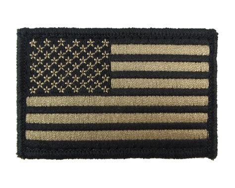 Usa American Flag Tactical Velcro Fully Embroidered Morale Tags Patch