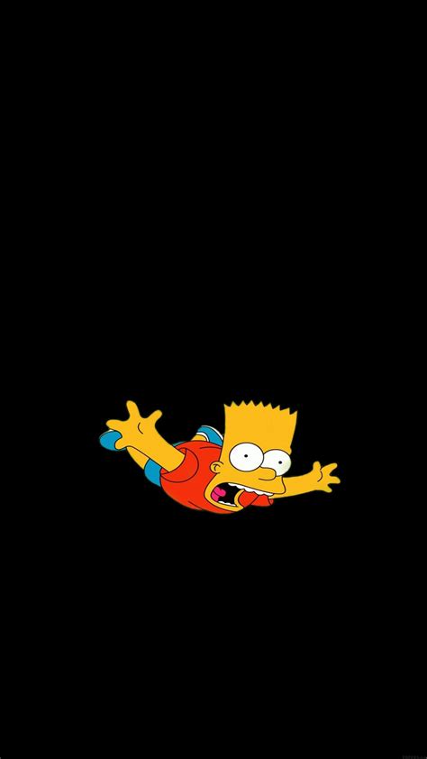 Iphone Wallpaper Ag70 Bart Simpson Funny