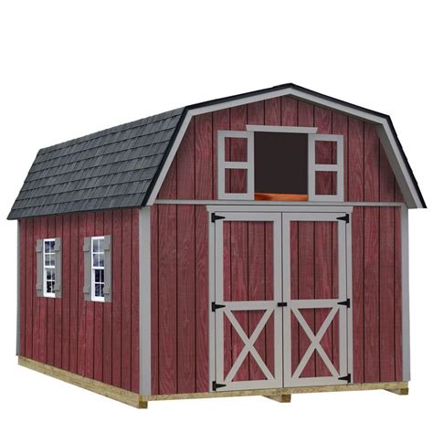 Best Barns Woodville 10x12 Wood Shed Free Shipping