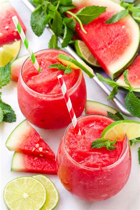 Watermelon Slushie 3 Ingredients Cooking For My Soul