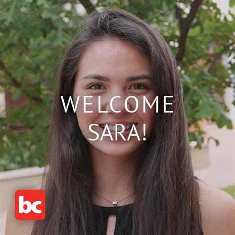 Welcome Sara — [bc]