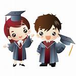 Graduation Graduate Cartoon Clip Ceremony Child Clipart