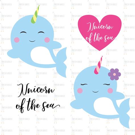 Narwhal SVG Narwhal Clipart Unicorn Of The Sea SVG Cute Narwhal SVG Narwhal Clip Art Vector