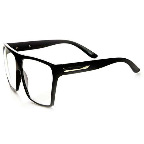 Super Oversize Square Clear Lens Fashion Glasses Zerouv