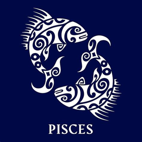 Premium Vector Vector Zodiac Sign Pisces Fisheshoroscope