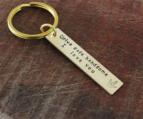 Drive Safe Keychain Personalized Keychain Custom Keychain Etsy