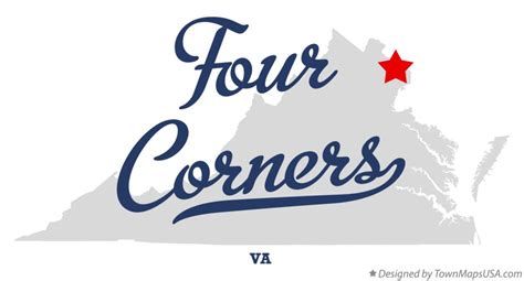 Map Of Four Corners Va Virginia