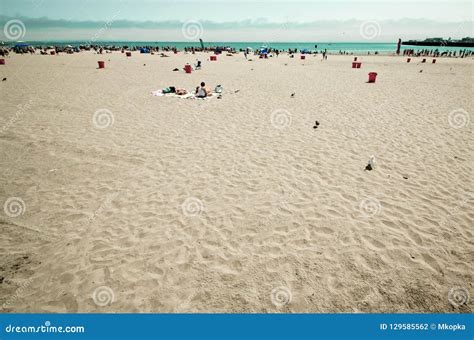 Sandy Beach In Santa Cruz California On A Summer Day Editorial