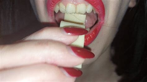 Chewing A Chewing Gum Lady Trixie Clips4sale