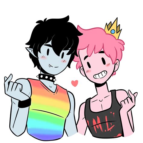marshall lee and prince bubblegum [adventure time] r wholesomeyaoi