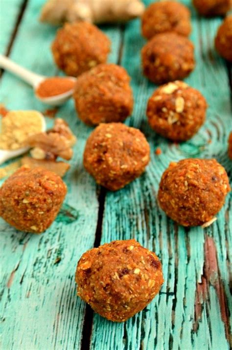Discover new and easy vegan snack recipes. Carrot Cake Energy Bites | Recipe | Healthy sweet snacks ...