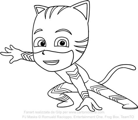 Pj Masks Catboy Coloring Pages At Free Printable