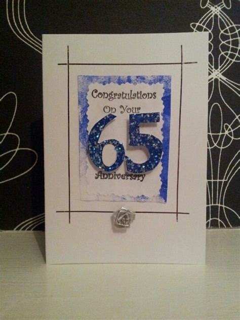 65th wedding anniversary....i made 2 cards so they could have a choice