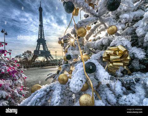 Eiffel Tower At Christmas