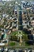 Mannheim aus der Vogelperspektive: Industriedenkmal Wasserturm in ...