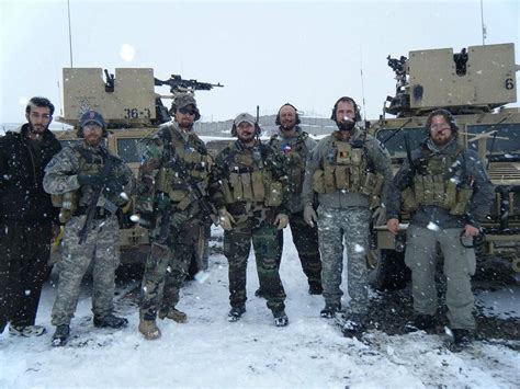 Us Army Special Forces Soldiers On A Cold Winter Day In Afghanistan