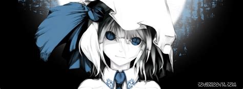 Mystic Blue Eyed Girl Anime Lonely Face Cool Facebook