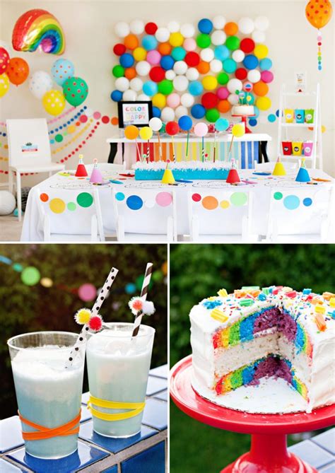 Womensartandcraft #birthday #walldecor from this video, you will get an idea about how to decorate a party for birthday, baby. A Modern Rainbow Art Party (Kids Birthday) // Hostess with ...
