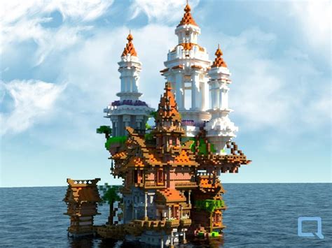 Une Belle Base Sur Leau Minecraft Houses Minecraft Castle Amazing