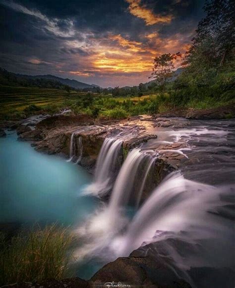 Waterfall Sunset Beautifulnature Naturephotography