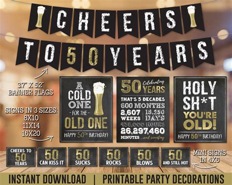 50th Birthday Party Banner Birthday Party Supplies Ph
