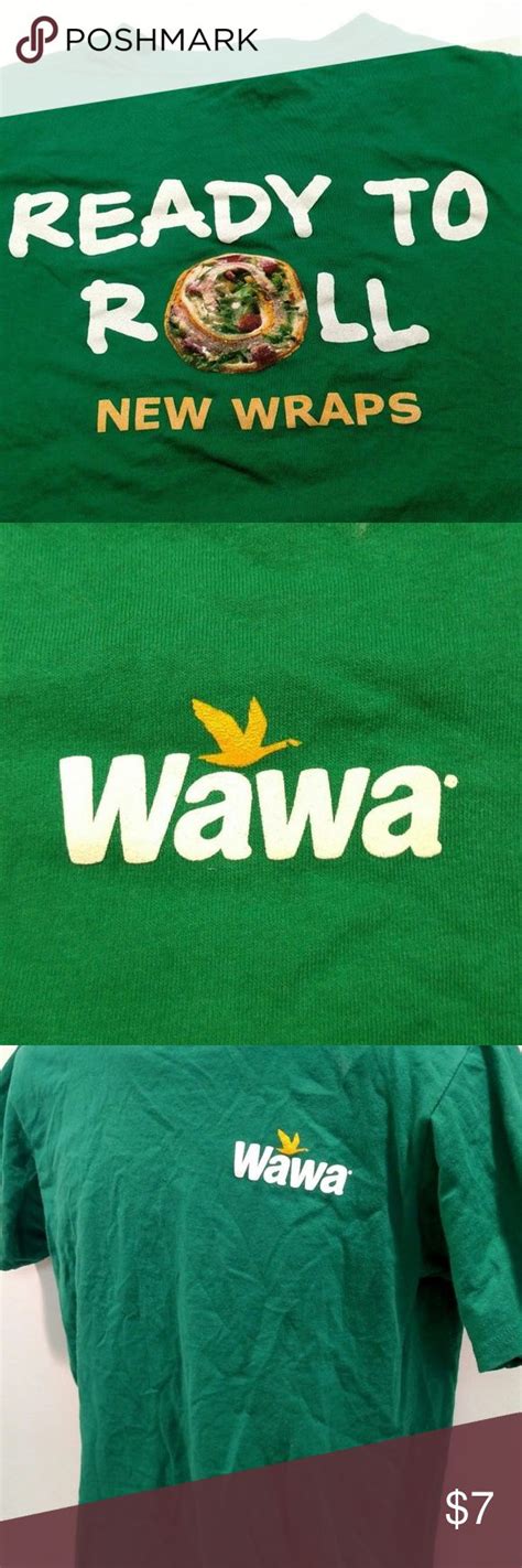 Wawa T Shirt Ready To Roll Wraps Green Medium Wawa T Shirt Ready To