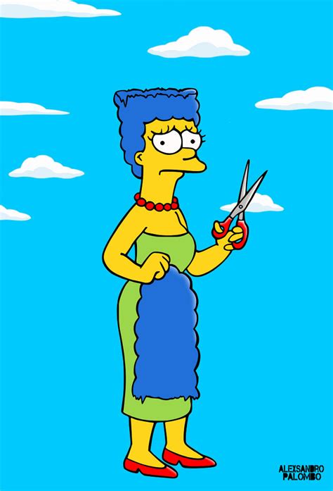 marge simpson hair