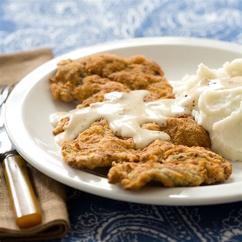 Chicken fried steak is the second breakfast recipe this week i'm posting in an effort to bring breakfast recipes back to the blog and make them easy enough when served for dinner it's classically served with mashed potatoes, green beans, ears of corn or coleslaw. Chicken-Fried Steak | Cook's Country